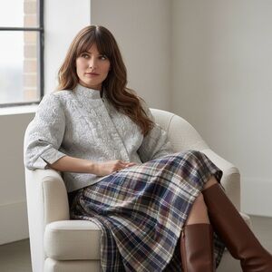 Jones New York Event Jacket Silver Metallic Size 20W